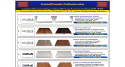 Desktop Screenshot of kunststofffassaden.com